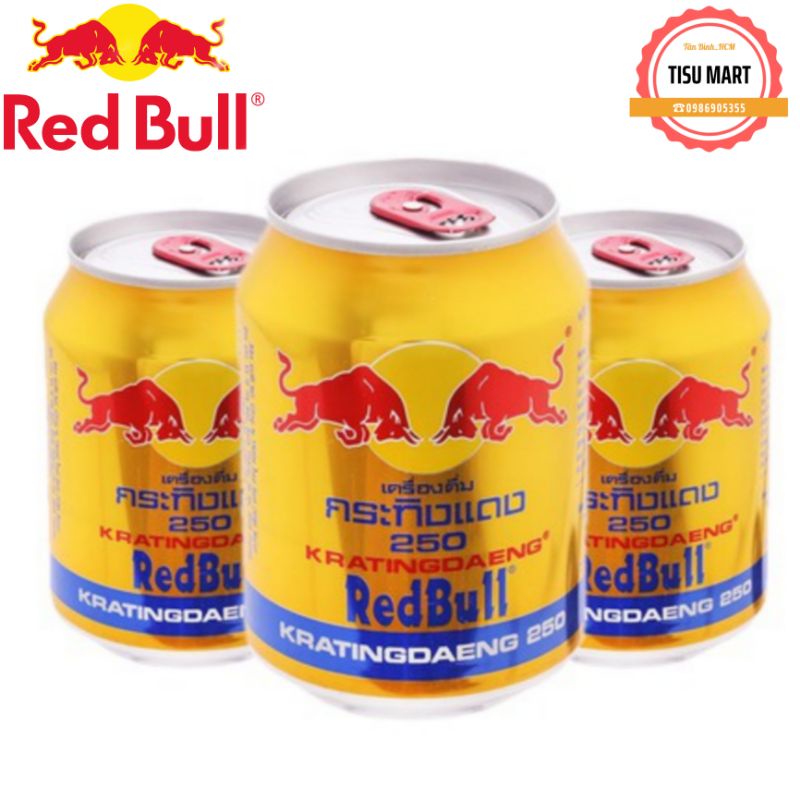 Bò Húc Thái RED BULL 250ml/lon (made in Thailand)