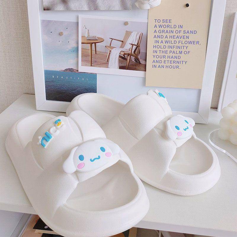 Hàng Có Sẵn Dép Đi Trong Nhà Đế Dày Phân Tầng In Hình Chú Chó Cinnamon Dễ Thương Thời Trang Mùa Hè Dành Cho Bạn Nữ