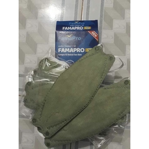 Khẩu trang KF94 màu xanh rêu
