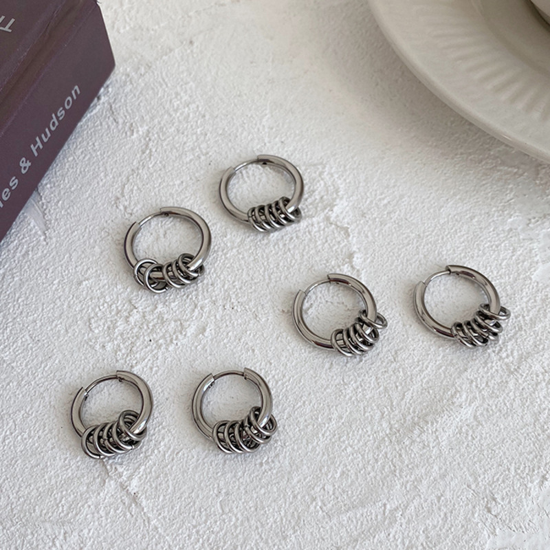 Khuyên Tai Nữ Hình Tròn Thời Trang Hàn