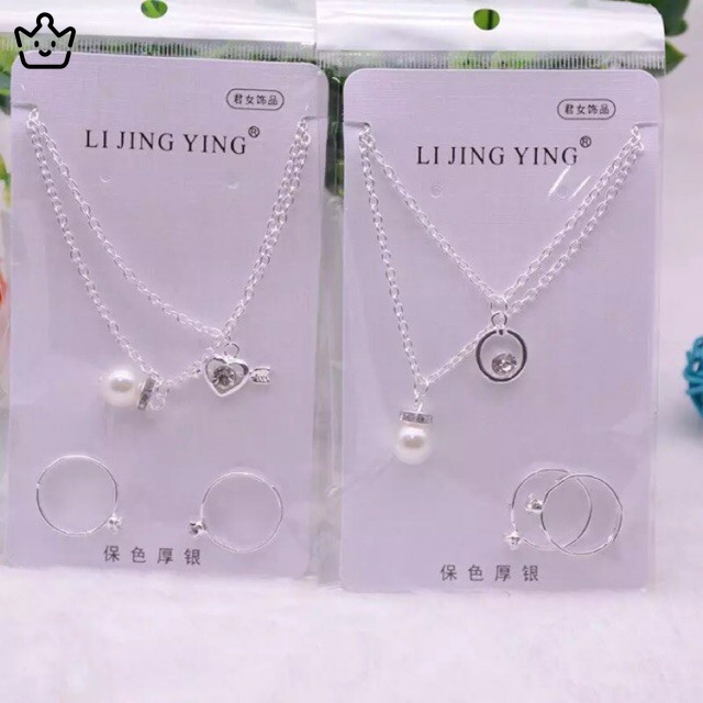 Vòng cổ Cặp Siêu Dễ Thương Kèm Nhẫn JP6