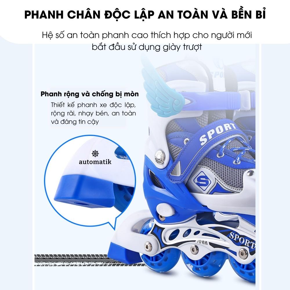 Giày Trượt Patin Trẻ Em Cho Bé Trai, Bé Gái, Người Lớn Nam Nữ Cao Cấp 4 Bánh - Automatik