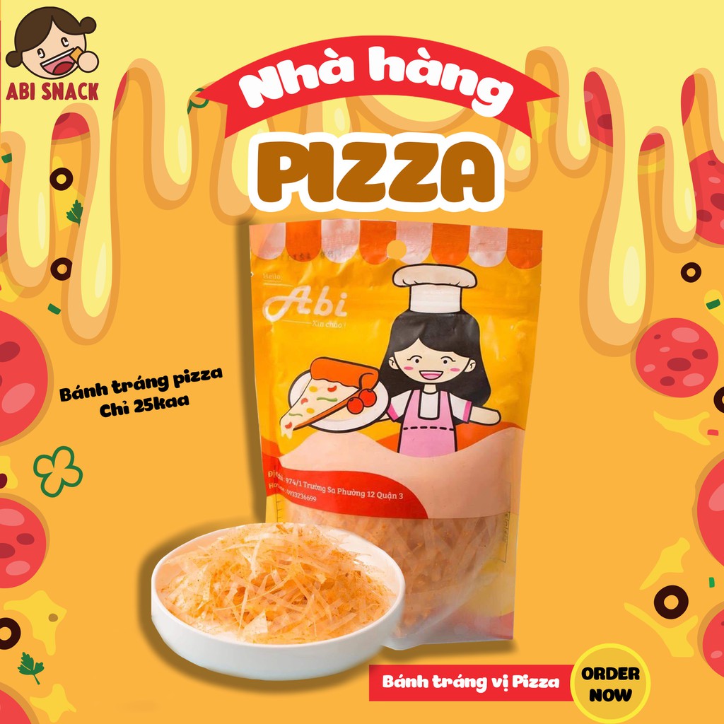 [Mã 267FMCGSALE giảm 8% đơn 500K] BÁNH TRÁNG ABI PIZZA HƯƠNG VỊ SIÊU THƠM SIÊU NGON