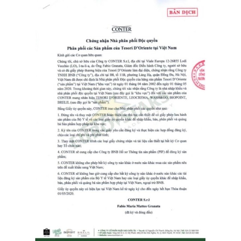 Sữa tắm xích Tesori d’Oriente 500ml kèm vòi | BigBuy360 - bigbuy360.vn