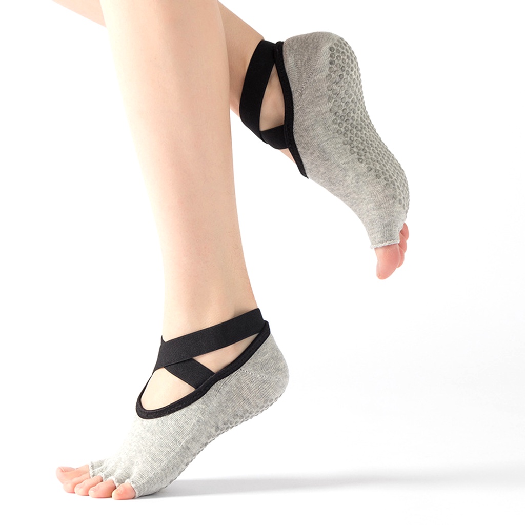Tất Hở Ngón Tập Múa Ba Lê Thoáng Khí Chống Trượt Cho Nữ