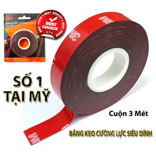 Băng keo siêu dính cường lực 3M khổ 12mm x 3m 4229P