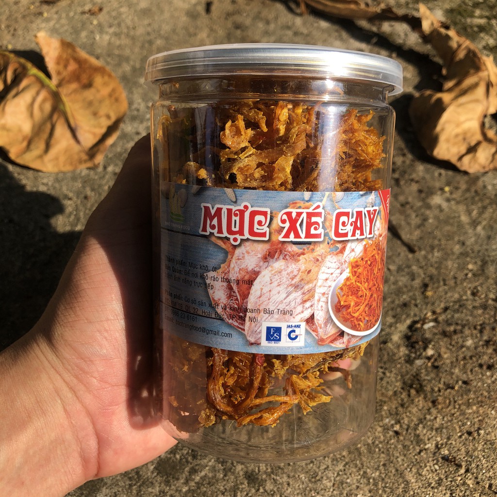 Mực xé tẩm vị 200g Mực Xé Sợi Vị Cay Nha Trang khô mưc xé cay khô Tẩm Vị Đồ Ăn Vặt online