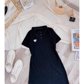 🌼 Váy cổ polo body trái tim nữ 🌼