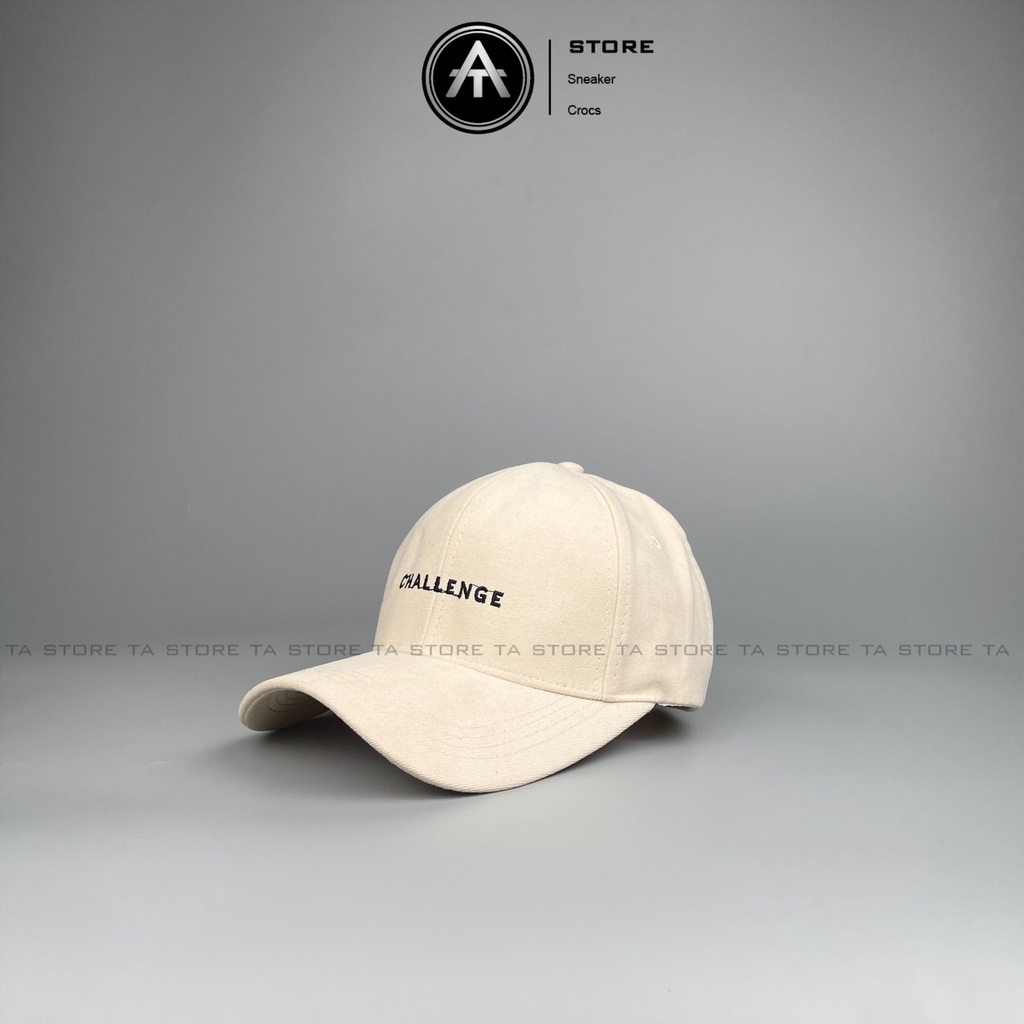 Mũ lưỡi trai thêu chữ Challenge chất nhung cao cấp
