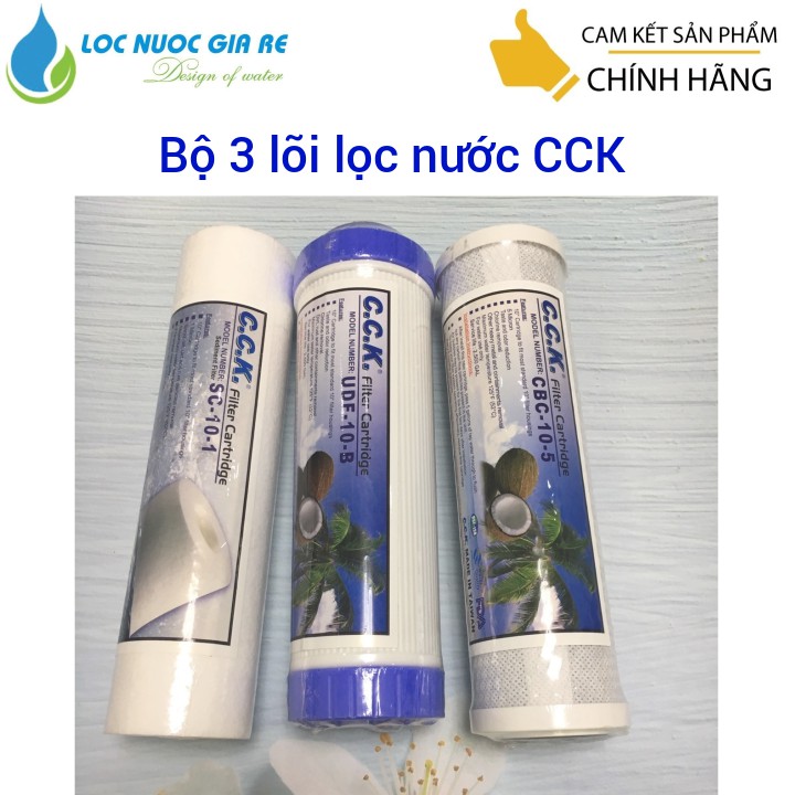 Bộ lõi lọc nước CCK - Bộ lõi lọc nước 1 2 3 - Cck123