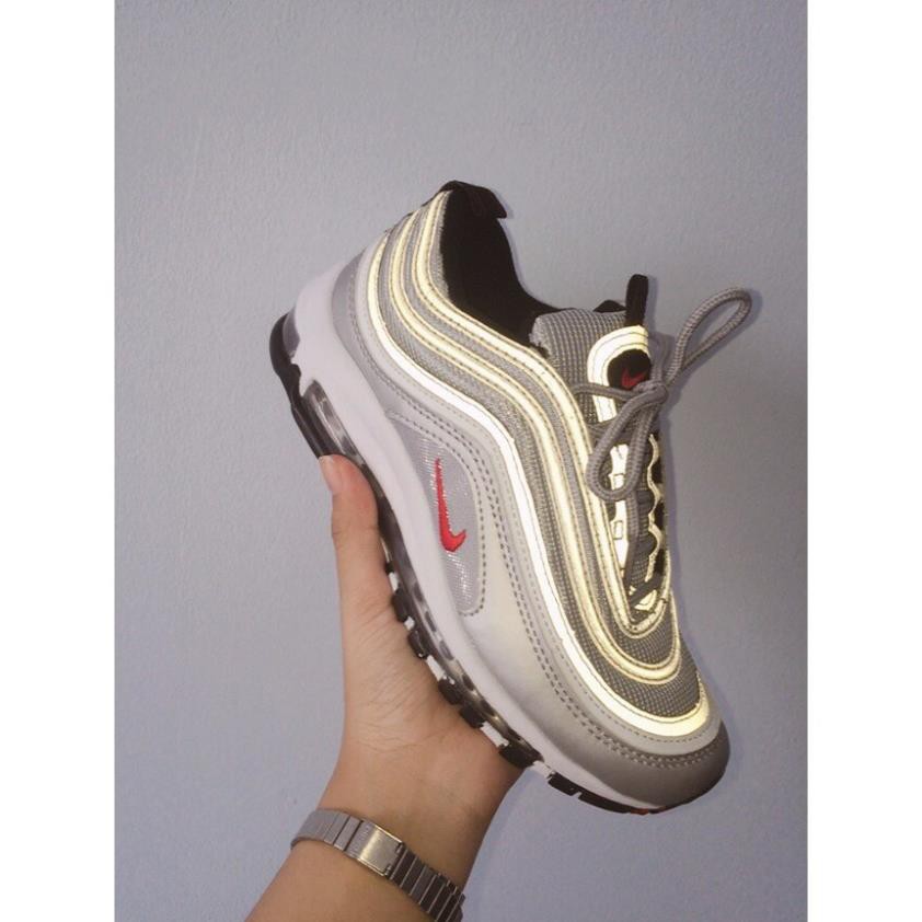 Giày Sneaker NIKE AIR MAX 97 Silver Xám Bạc Phản Quang [Sẵn Hàng]