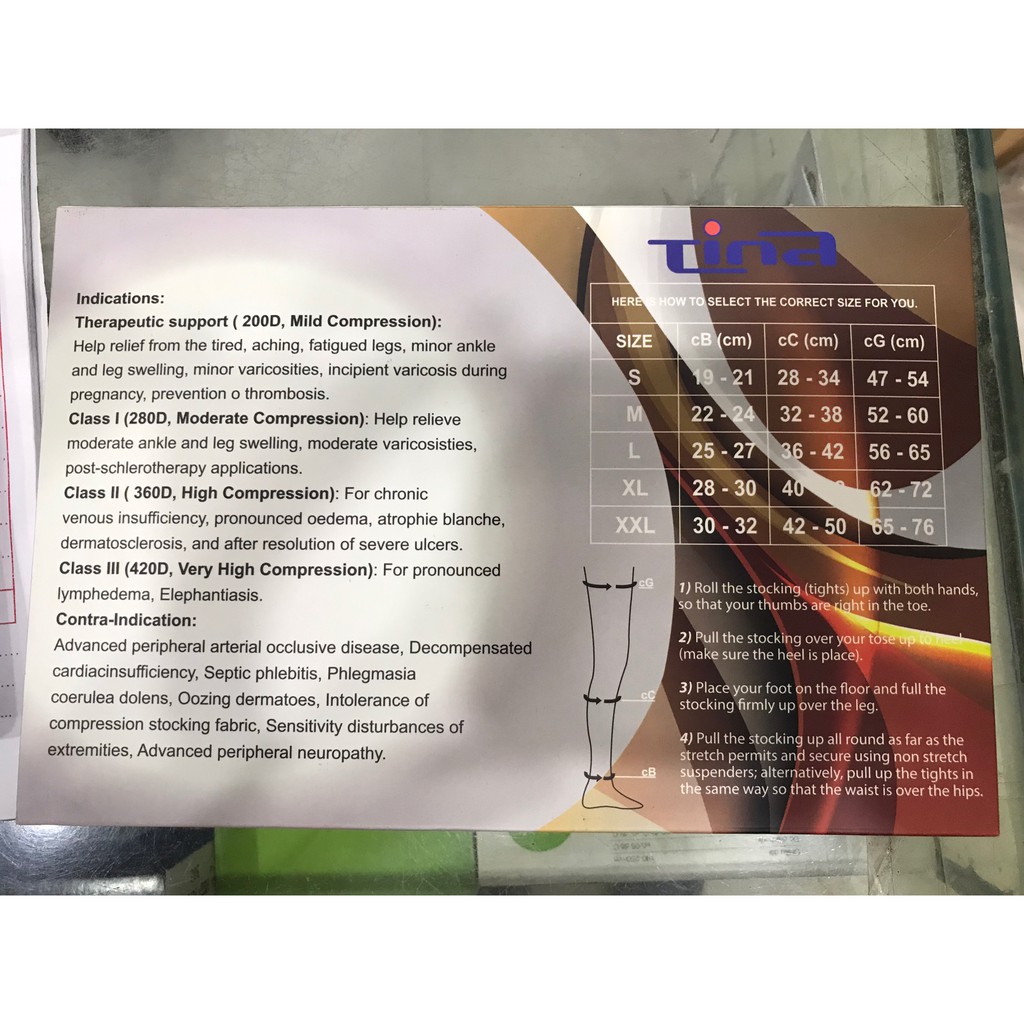 Tất điều trị suy giãn tĩnh mạch TINA USA