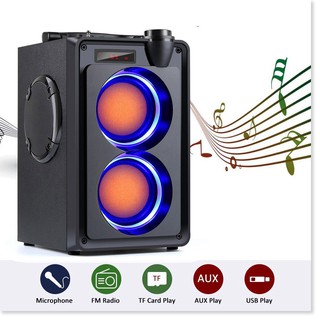 Loa Bluetooth Di Động Không Dây TOPROAD 20W Siêu Bass, Hỗ Trợ Điều Khiển Từ Xa, Màn Hình Kỹ Thuật Số.