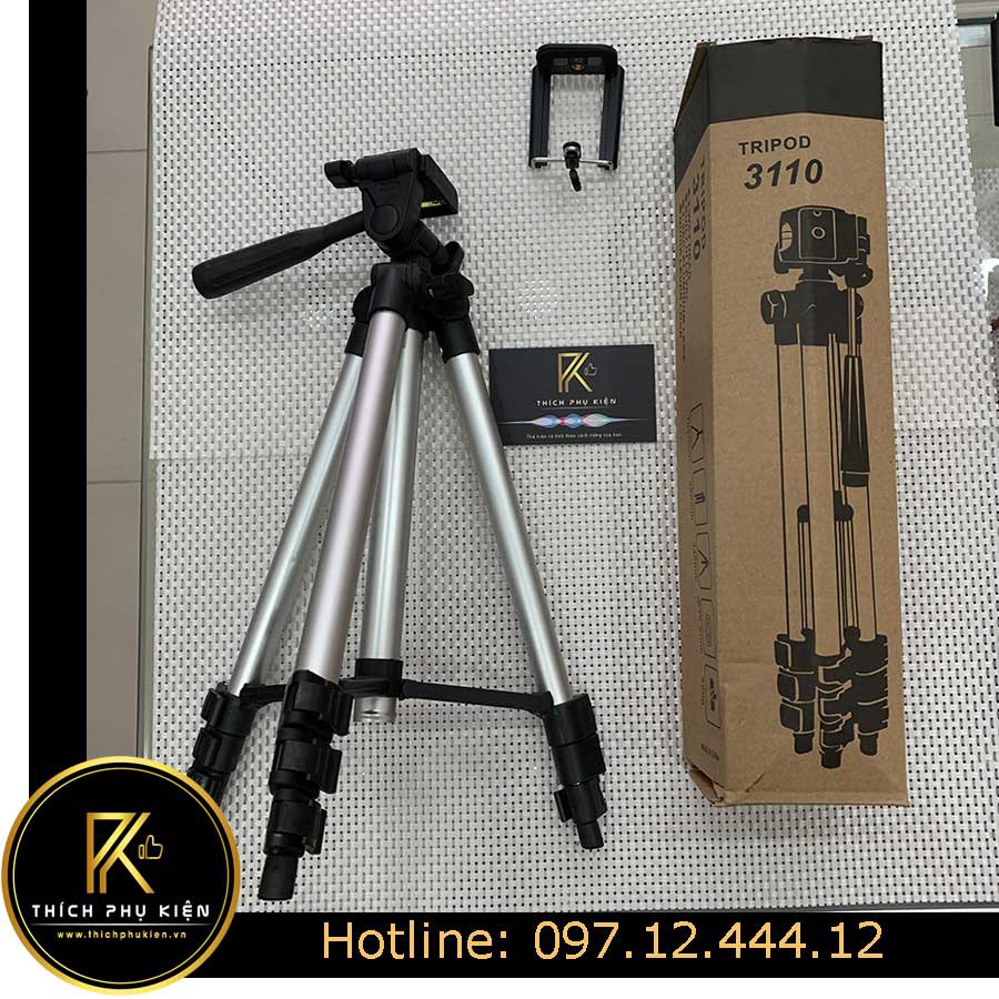 Chân Giá Chụp Ảnh Tripod 3110 Siêu CHẮC 105cm cho máy ảnh và điện thoại - SIÊU RẺ SIÊU CHẤT LƯỢNG