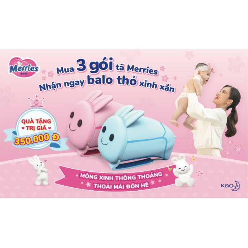 (Tặng balo khi mua 3b) Tã quần merries nội địa M58