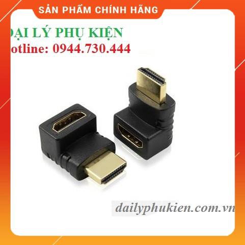 Đầu nối HDMI đực - cái bẻ góc 90 đô dailyphukien