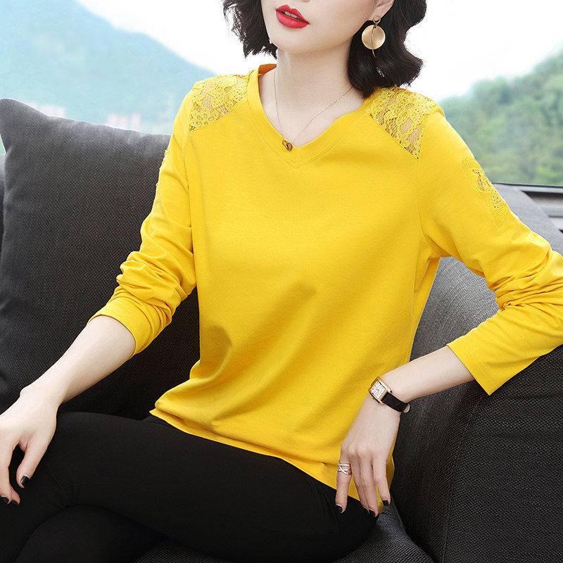 Áo nữ tay dài phối ren plus size