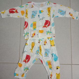 Bộ cotton giấy dài tay cho bé
