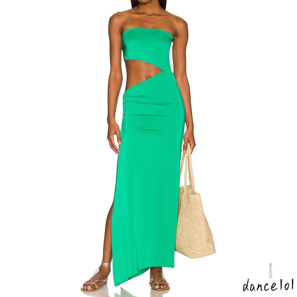 Đầm Dài Không Tay Hở Lưng Quyến Rũ Hợp Thời Trang 1O1