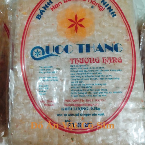 [100 Lá] 500gram Bánh Tráng Muối Ớt Ăn Liền, Cay Ngon