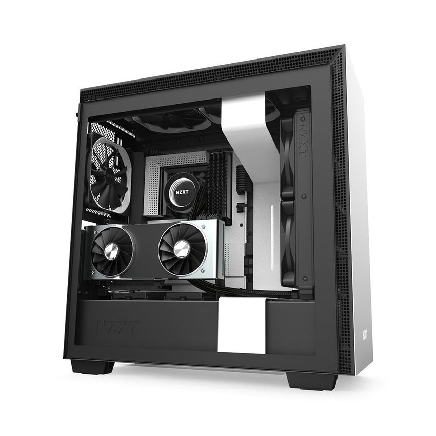 Vỏ Case NZXT H710 MATTE WHITE/ BLACK/ BLACK/RED