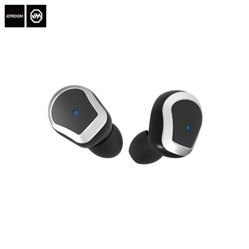 TAI NGHE BLUETOOTH  KHÔNG DÂY JOYROOM JR T01 DÒNG TAI NGHE KHÔNG DÂY CÓ 2 TAI ĐỐC SẠC KÈM DUNG LƯỢNG PIN