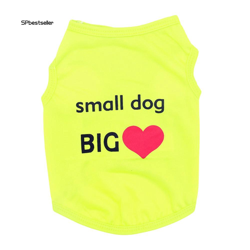 Áo thun in hình trái tim đáng yêu cho thú cưng