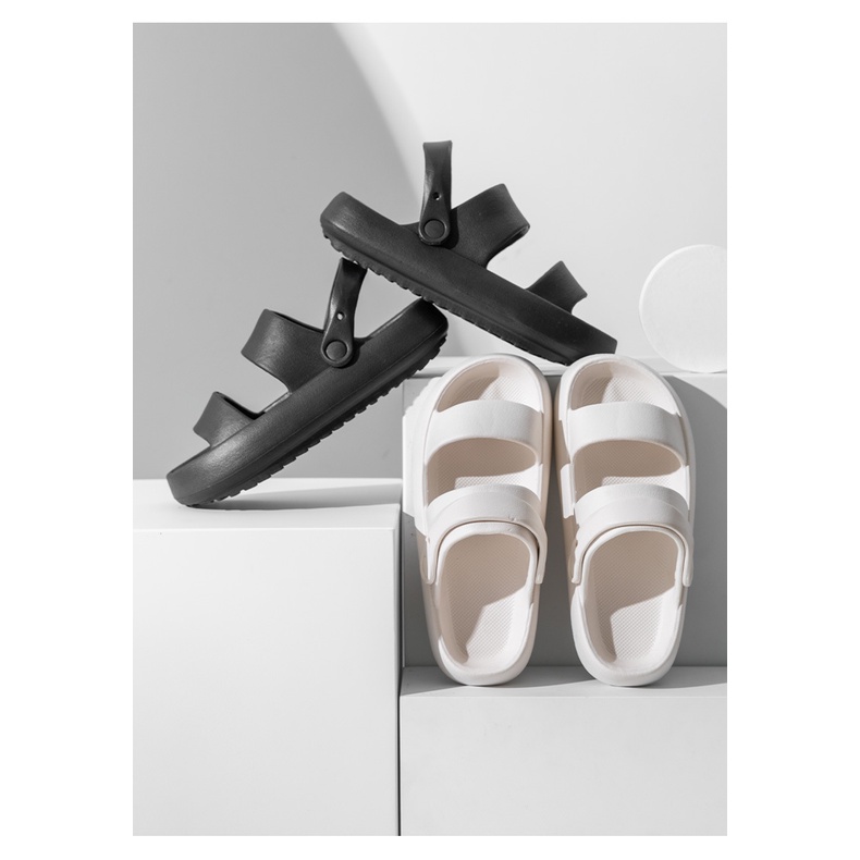Dép Sandal Nữ Đế Bánh Mỳ Chất EVA Cao 3cm,Giày Sandal Học Sinh Mẫu Mới 2022