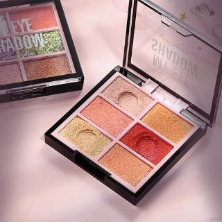 [Hàng mới về] Bảng phấn mắt 6 màu lấp lánh lì lâu trôi