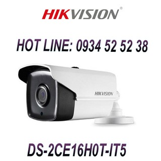 Camera HIKVISION DS-2CE16H0T-IT5 thay thế qua mã DS-2CE17H0T-IT5F HDTVI hồng ngoại, độ phân giải 5.0 Megapixel