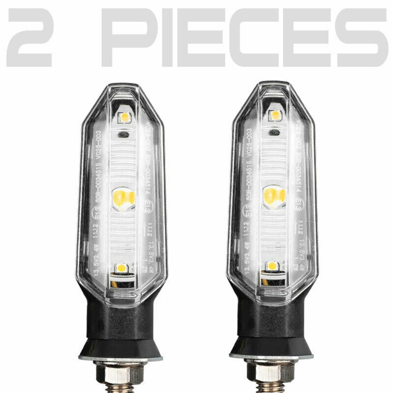 Set 2 Đèn Xi Nhan 12V Màu Hổ Phách Thay Thế Dành Cho Xe Mô Tô