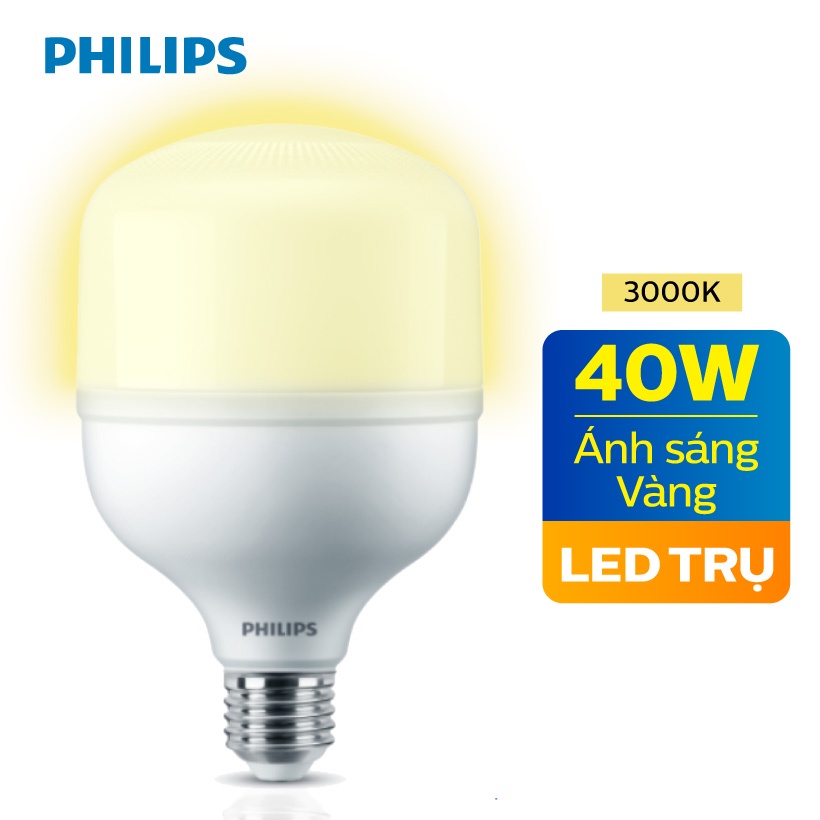 Bóng đèn Philips LED Trụ TForce core 40W HB E27- Ánh sáng trắng/ Ánh sáng vàng