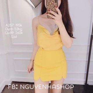 Áo Dây lụa cổ đổ