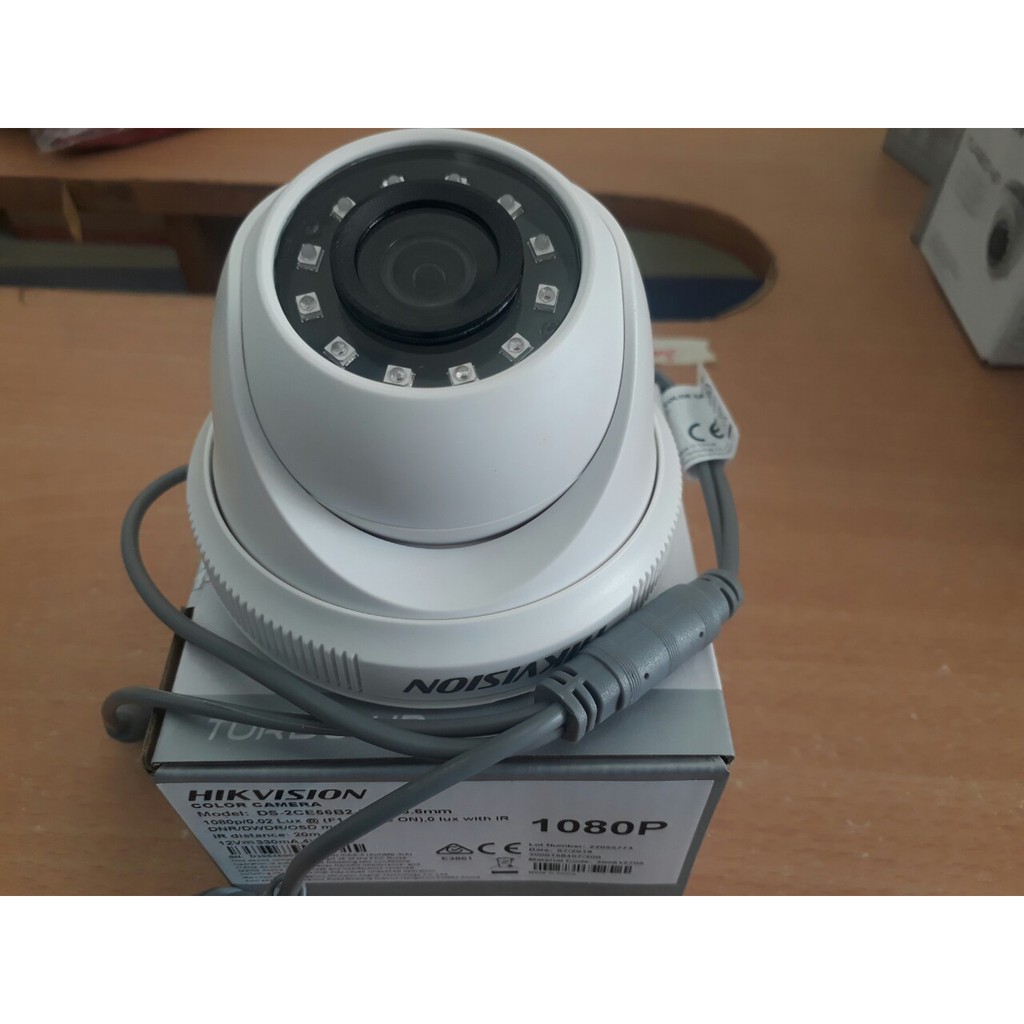 Camera HDTVI Dome 2MP Full HD HIKVISION DS-2CE56B2-IPF