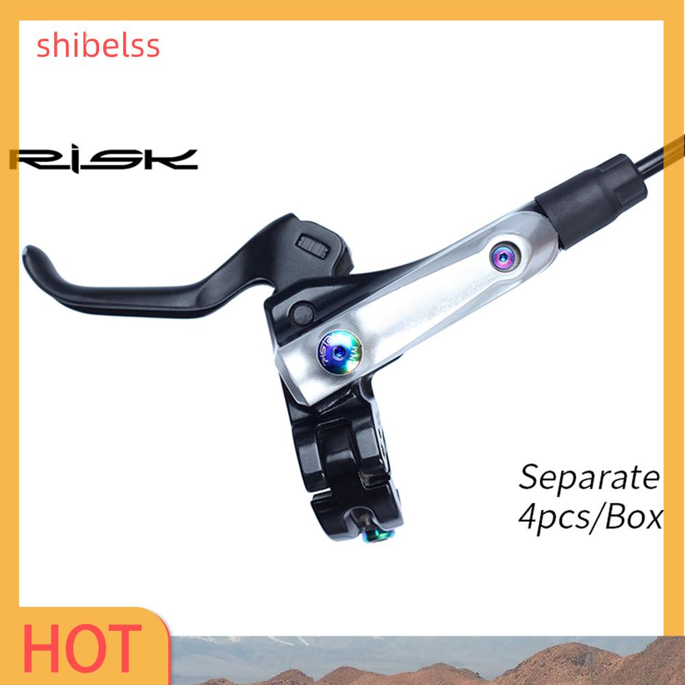Ốc Vít Cố Định Đĩa Phanh Thủy Lực Bằng Titan Cho Xe Đạp SHIBEL RISK