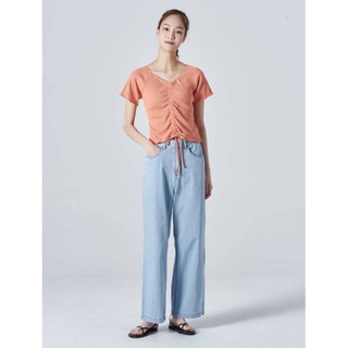 Áo thun tăm dáng croptop xuất Hàn