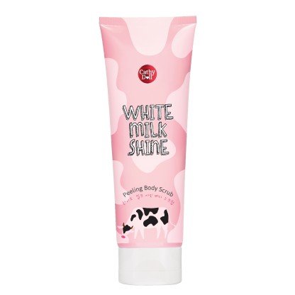 Tẩy da chết sữa bò Cathy Doll White Milk Shine Peeling Body Scrub 320ml cho da trắng, sạch mịn màng