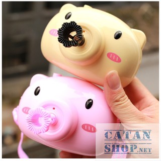 🌸🌸 Máy Chụp Hình Heo Cute Bắn Bong Bóng Xà Bông 🌸🌸 BB50-HeoXP