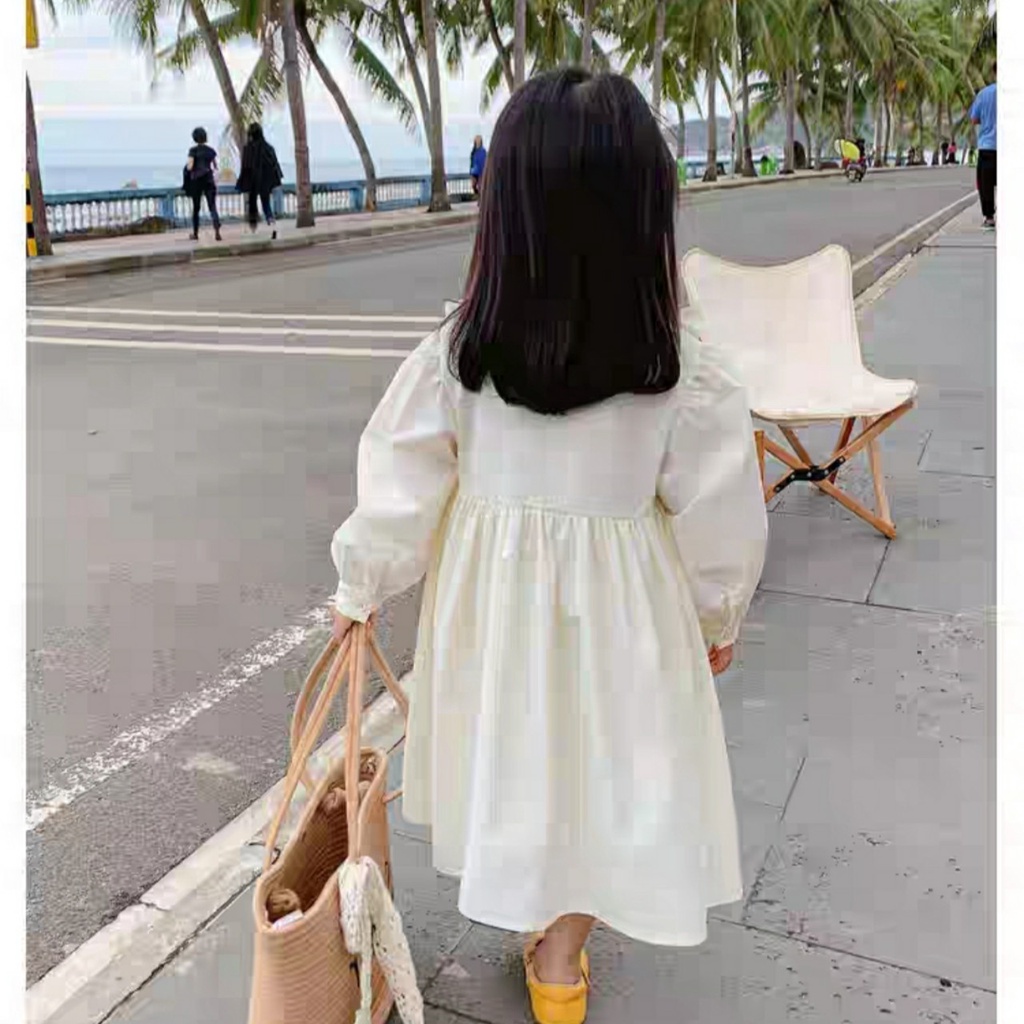 Váy bé gái thêu hoa cánh tiên nơ xếp ly 3 tầng cho bé