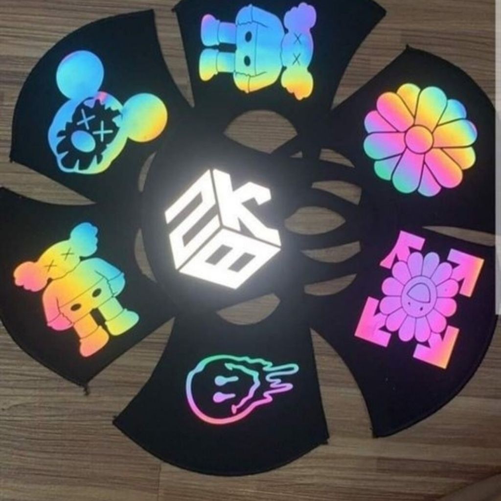 Khẩu Trang Phản Quang KTQ01 cực chất random hình in