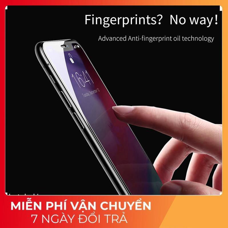 Miếng dán kính cường lực màn hình iPhone XR Baseus mỏng 0.3mm thế hệ mới mặt kính phủ nano