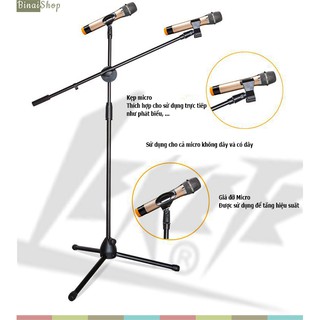 LKT-803 - Chân Đế Micro Dạng Đứng (Đen)