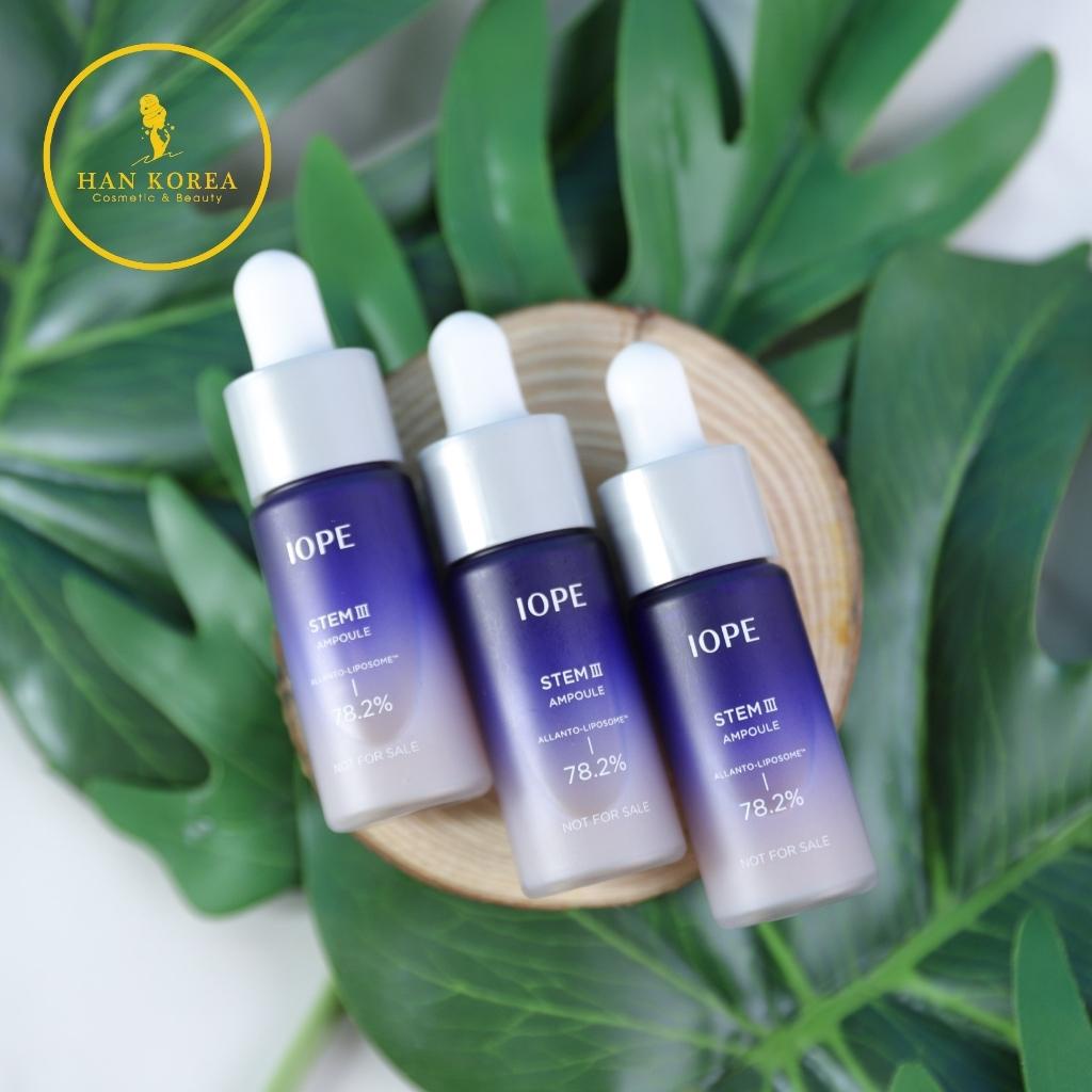 Tế bào gốc iope 10ml, tế bào gốc làm trắng, trẻ hóa, căng bóng da cải thiện da toàn diện Hân Korea