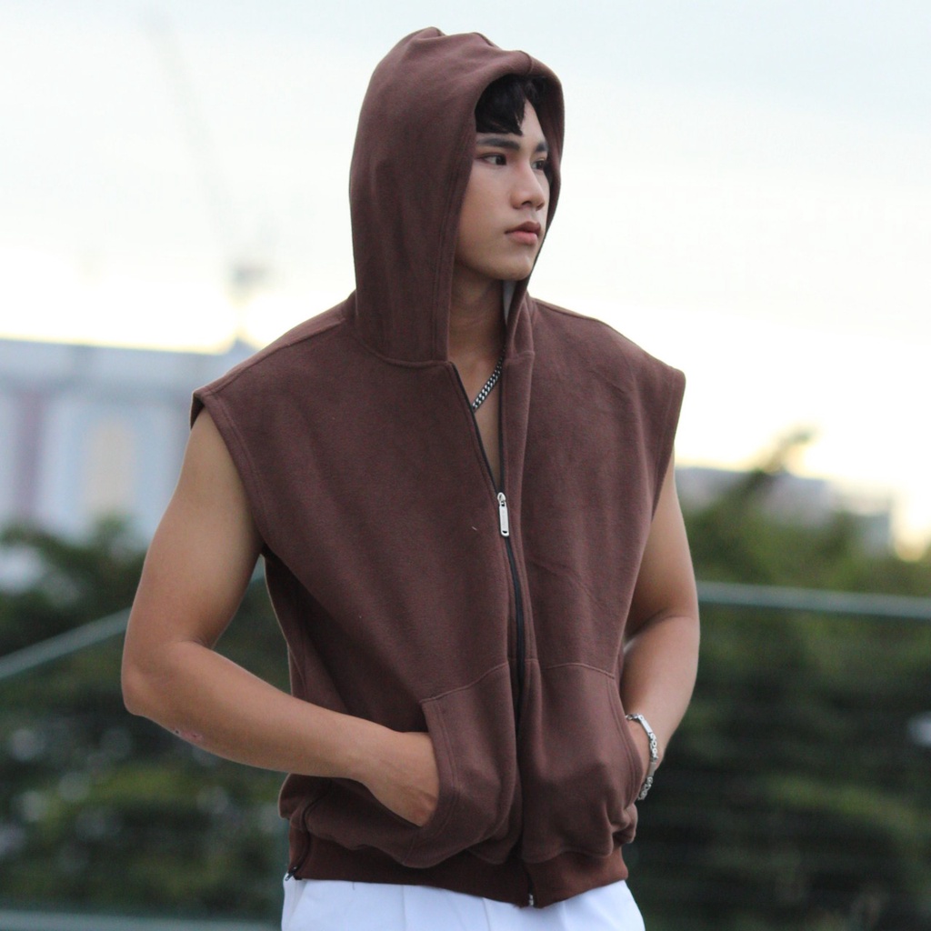 ÁO KHOÁC NỈ TAY NGẮN ÁO HOODIE NỈ CỘC TAY CHẤT DÀY DẶN