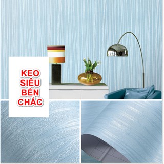 COMBO 10M GIẤY DÁN TƯỜNG kEO SẴN KHỔ 45CM MẪU SỢI CHỈ XANH