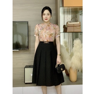 Áo sơ mi nữ ngắn tay họa tiết hoa ZYM'S HOUSE K1206