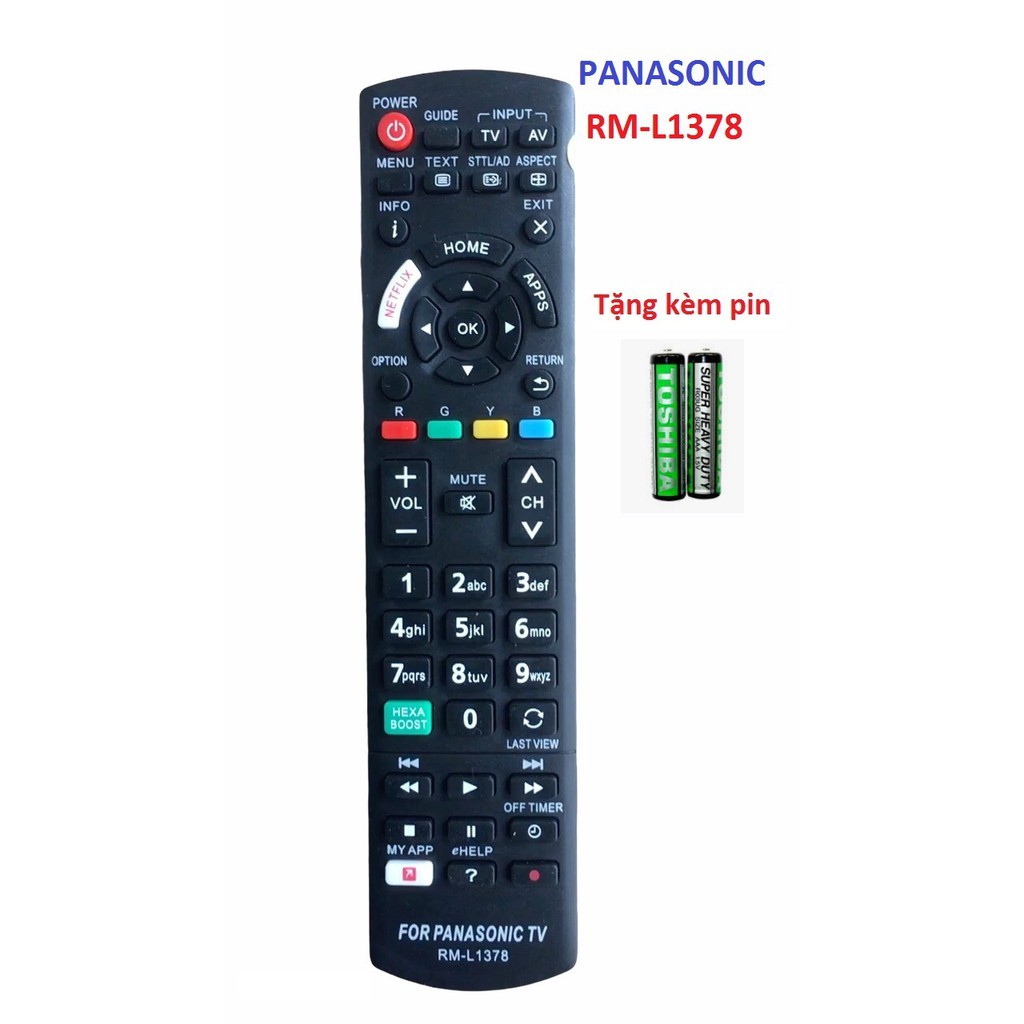 Điều khiển TV Panasonic Smart có HEXA BOOST RM-L1378
