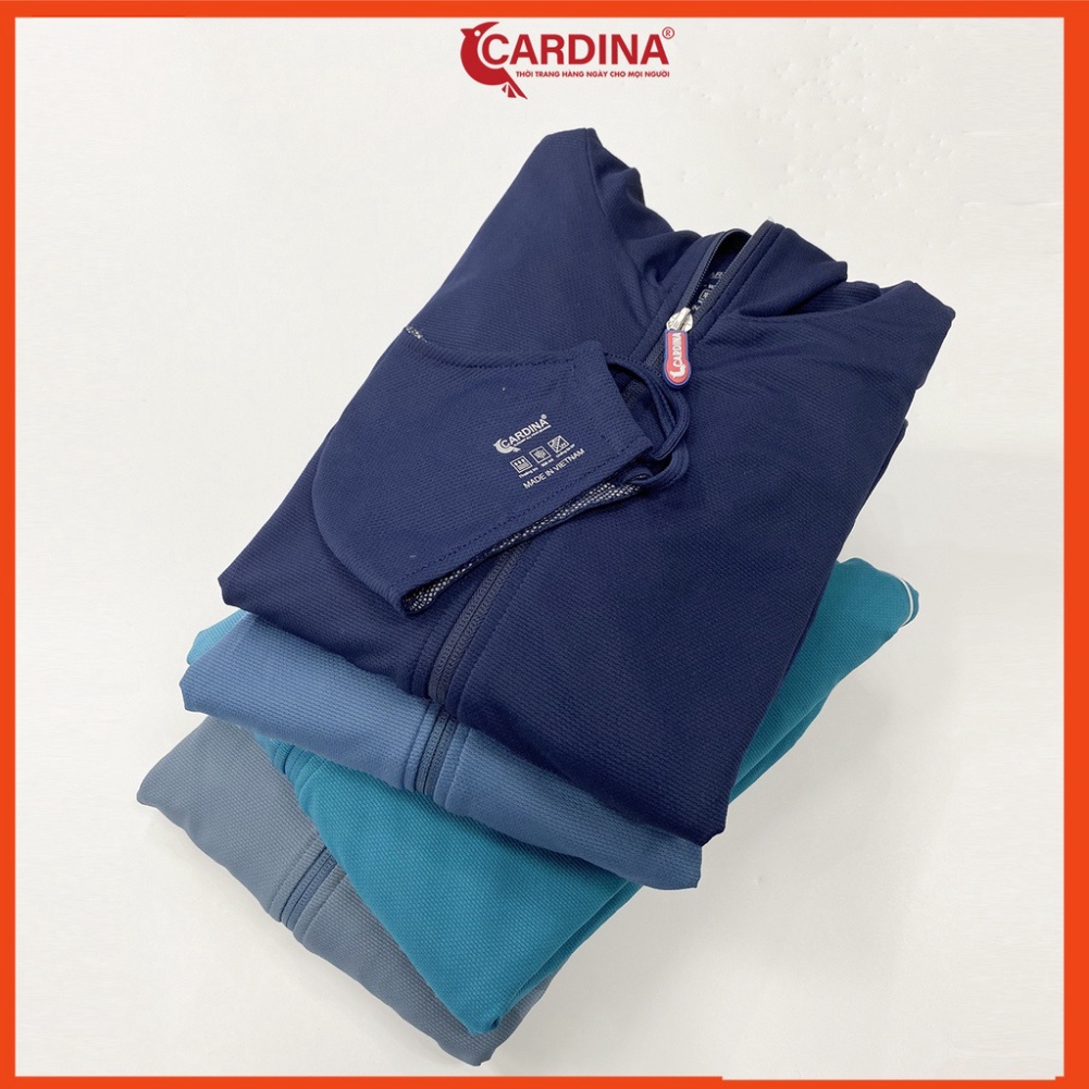 Áo chống nắng nam CARDINA 2 lớp chất thun lạnh cao cấp viền thể thao chống tia UV thiết kế lưới tản nhiệt 2NM02.