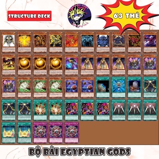 [ BÀI IN YUGIOH ] Bộ Bài Egyptian God 63 thẻ.