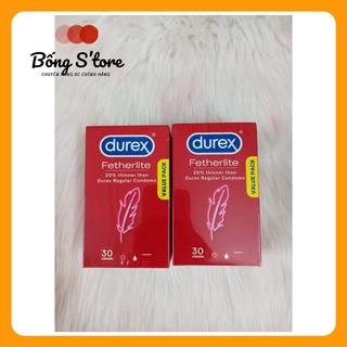 Bao cao su siêu mỏng Durex Fetherlite 30 chiếc chuẩn Úc